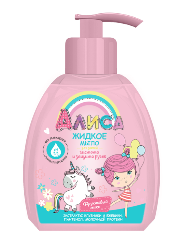 Жидкое мыло "Алиса" Защита от бактерий 300мл