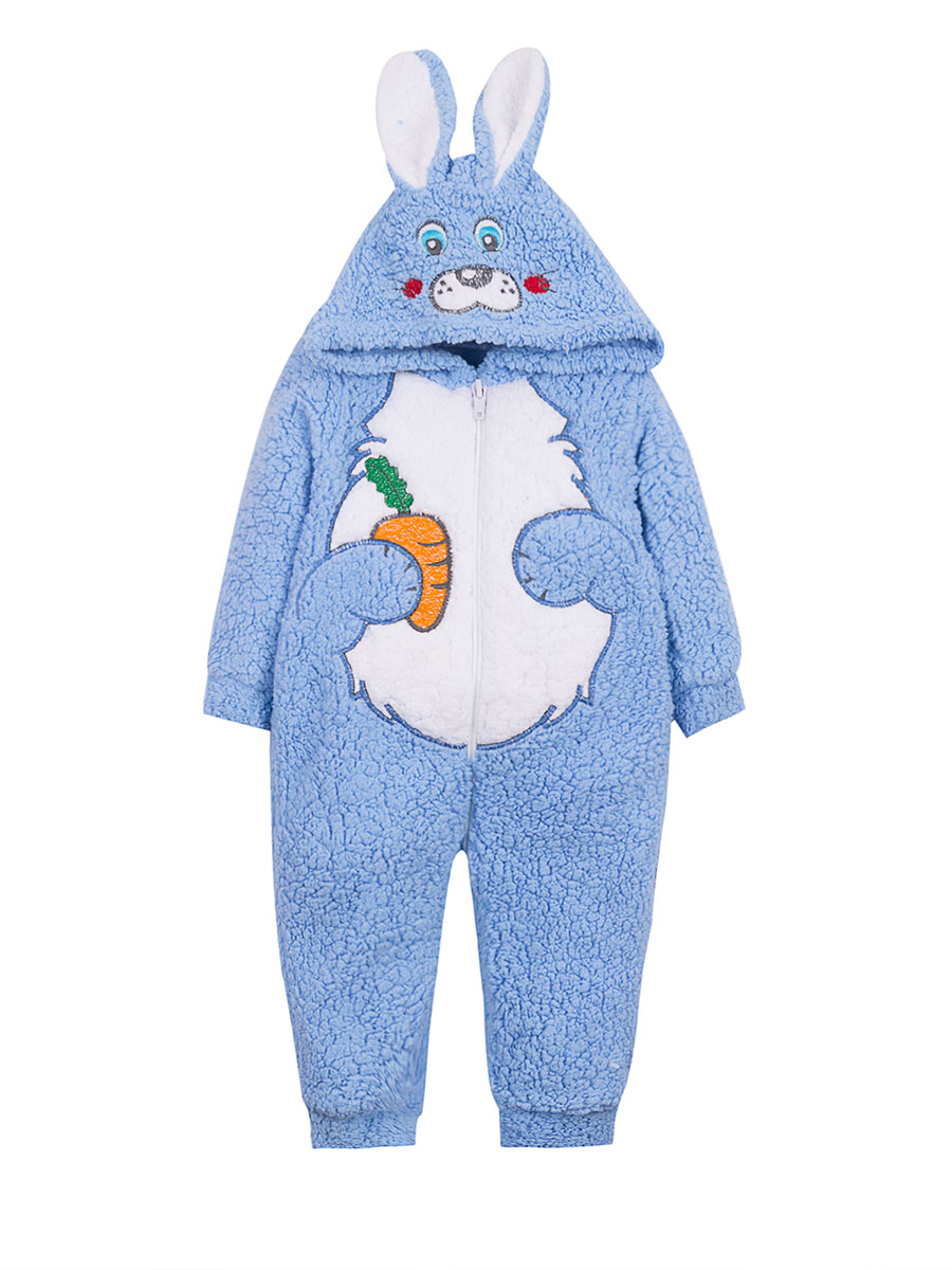 Комбинезоны для малышей "Bunny with carrot blue"