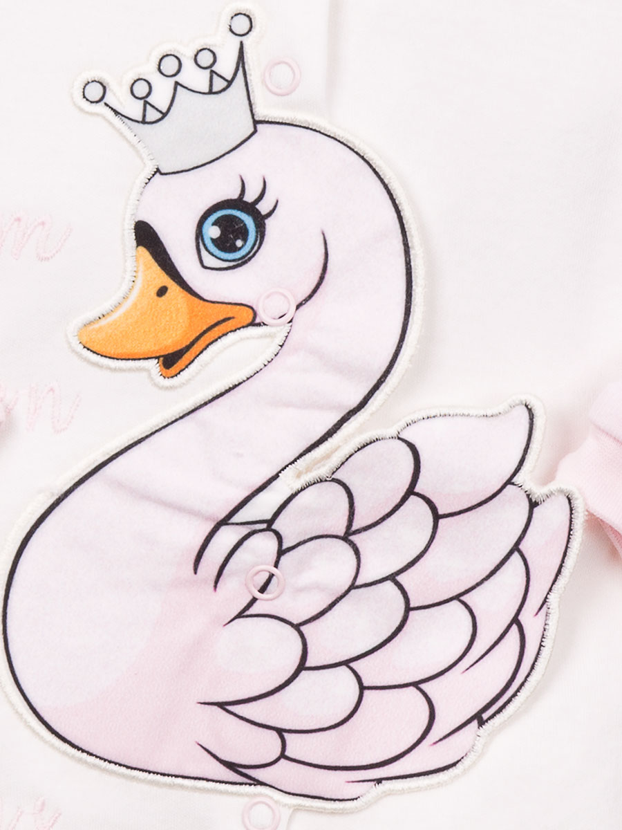 Комбинезоны для малышей "Swan pink"