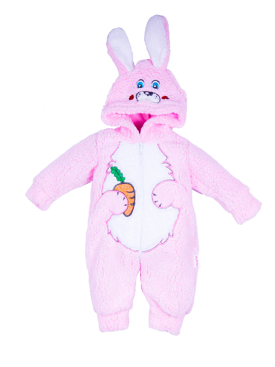 Комбинезоны для детей "Bunny with carrot light pink"