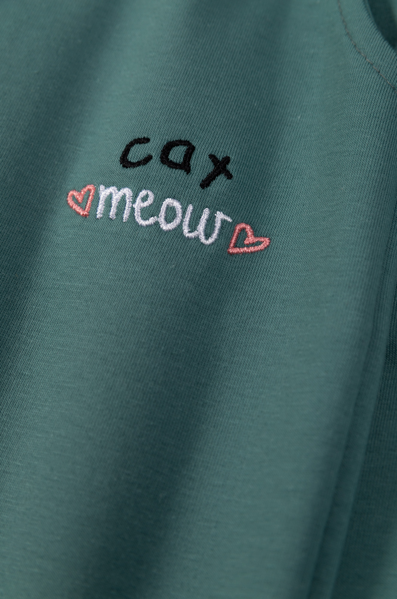 Штаны для девочек "Cat meaw green"