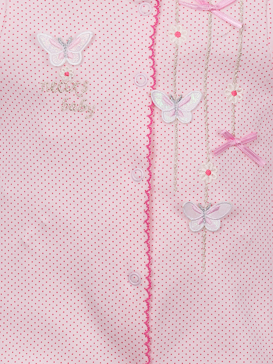 Комбинезоны для малышей "Butterflies with bows pink"